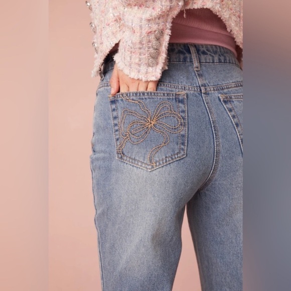 LoveShackFancy | Women’s Boho 70s Kala Flare Jeans Size 30 Rodeo Festival - Picture 3 of 11